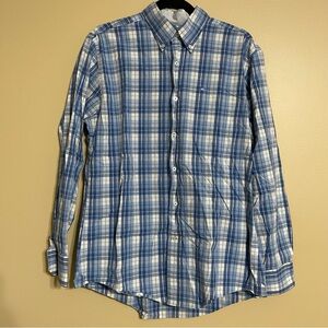Southern Tide button down blue plaid size medium